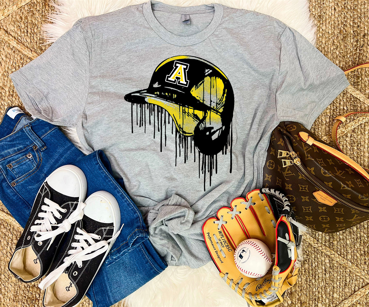 ARNETT WILDCATS HELMET DRIP