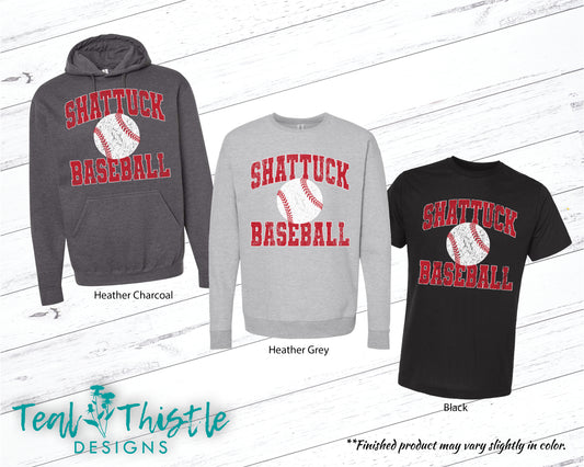 DISTRESSED SHATTUCK BASEBALL