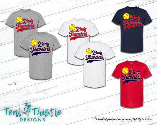 Lady Travelers Classic Tee with Softball